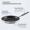 image:imageTramontina Professional 8Inch Non Stick Small Frying Pan HeavyGauge Aluminum Skillet with Reinforced Nonstick Coating Red Handle Dishwasher and Oven SafeNonstick Gray handle
