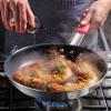 image:imageTramontina Professional 8Inch Non Stick Small Frying Pan HeavyGauge Aluminum Skillet with Reinforced Nonstick Coating Red Handle Dishwasher and Oven SafeCeramic Black