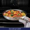 image:imageTramontina Professional 8Inch Non Stick Small Frying Pan HeavyGauge Aluminum Skillet with Reinforced Nonstick Coating Red Handle Dishwasher and Oven SafeNonstick Red handle