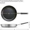 image:imageTramontina Professional 8Inch Non Stick Small Frying Pan HeavyGauge Aluminum Skillet with Reinforced Nonstick Coating Red Handle Dishwasher and Oven SafeNonstick Gray handle