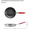 image:imageTramontina Professional 8Inch Non Stick Small Frying Pan HeavyGauge Aluminum Skillet with Reinforced Nonstick Coating Red Handle Dishwasher and Oven SafeCeramic Black