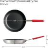 image:imageTramontina Professional 8Inch Non Stick Small Frying Pan HeavyGauge Aluminum Skillet with Reinforced Nonstick Coating Red Handle Dishwasher and Oven SafeNonstick Red handle