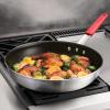 image:imageTramontina Professional 8Inch Non Stick Small Frying Pan HeavyGauge Aluminum Skillet with Reinforced Nonstick Coating Red Handle Dishwasher and Oven SafeNonstick Red handle