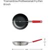 image:imageTramontina Professional 8Inch Non Stick Small Frying Pan HeavyGauge Aluminum Skillet with Reinforced Nonstick Coating Red Handle Dishwasher and Oven SafeNonstick Red handle