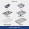 image:imageTramontina Rise 3Piece Ceramic Baking Pans Set Non stick Cookie Sheets for Baking with Cooling Rack Aluminized Steel DishwasherSafe6Piece