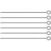 image:imageTramontina 26418065 Wooden Handle Barbecue Skewer Churrasco Skewers Double 256 inches 65 cm For Large Meats Made in Brazil TRAMONTINA20cm