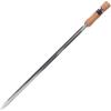 image:imageTramontina 26418065 Wooden Handle Barbecue Skewer Churrasco Skewers Double 256 inches 65 cm For Large Meats Made in Brazil TRAMONTINA65cm