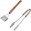 image:imageTramontina 2Piece Utensils and Tool Set Stainless Steel Spatula and Meat Tongs Utensil Sets with Wood Handles