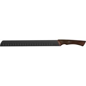 image:imageTramontina Churrasco Black Black Blade Stainless Carving Knife 250mm Best Design for Outdoor Use Gyu Knife Stainless Steel Blade Wood Handle Made in Brazil 22841110 TRAMONTINA BlackSlicer Knife