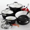 image:imageTramontina Ceramica Deluxe 3Quart Sauce Pan with Glass Lid Ceramic Non Stick Saucepan OvenSafe Metallic BlackCookware Set