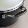 image:imageTramontina Ceramica Deluxe 3Quart Sauce Pan with Glass Lid Ceramic Non Stick Saucepan OvenSafe Metallic BlackDeep Skillet