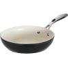 image:imageTramontina Ceramica Deluxe 3Quart Sauce Pan with Glass Lid Ceramic Non Stick Saucepan OvenSafe Metallic BlackFry Pan