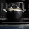 image:imageTramontina Ceramica Deluxe 3Quart Sauce Pan with Glass Lid Ceramic Non Stick Saucepan OvenSafe Metallic BlackFry Pan