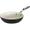 image:imageTramontina Ceramica Deluxe 3Quart Sauce Pan with Glass Lid Ceramic Non Stick Saucepan OvenSafe Metallic BlackFry Pan