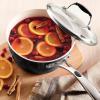 image:imageTramontina Ceramica Deluxe 3Quart Sauce Pan with Glass Lid Ceramic Non Stick Saucepan OvenSafe Metallic BlackSauce Pan