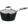 image:imageTramontina Ceramica Deluxe 3Quart Sauce Pan with Glass Lid Ceramic Non Stick Saucepan OvenSafe Metallic BlackSauce Pan