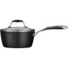 image:imageTramontina Ceramica Deluxe 3Quart Sauce Pan with Glass Lid Ceramic Non Stick Saucepan OvenSafe Metallic BlackSauce Pan