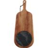 image:imageTramontina Provence 2Piece Cheese Serving Board with Marble Insert African Mahogany Cutting Board Natural Oil Finish