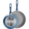 image:imageTramontina Solara 10 amp 12Inch Ceramic Non Stick Frying Pan Set HeavyGauge Aluminum Skillet with Nonstick Coating Dishwasher and Oven Safe Red 2PackBlue