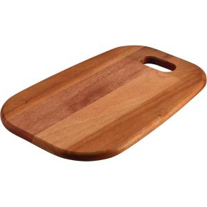 image:imageTramontina Provence 1325in x 9in Burger Serving Board African Mahogany Cutting Board Natural Oil Finish