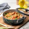 image:imageTramontina Ceramic Non Stick 6Piece Nesting Sauce Pan Set with Lids  Stackable Nonstick Cookware Set Dishwasher and Oven Safe Dark GrayDark Gray Ceramic