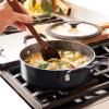image:imageTramontina Ceramic Non Stick 6Piece Nesting Sauce Pan Set with Lids  Stackable Nonstick Cookware Set Dishwasher and Oven Safe Dark GrayGray