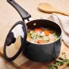 image:imageTramontina Ceramic Non Stick 6Piece Nesting Sauce Pan Set with Lids  Stackable Nonstick Cookware Set Dishwasher and Oven Safe Dark GrayGray