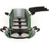 image:imageTramontina Ceramic Non Stick 6Piece Nesting Sauce Pan Set with Lids  Stackable Nonstick Cookware Set Dishwasher and Oven Safe Dark GrayGreen Ceramic