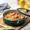image:imageTramontina Ceramic Non Stick 6Piece Nesting Sauce Pan Set with Lids  Stackable Nonstick Cookware Set Dishwasher and Oven Safe Dark GrayTeal Ceramic