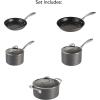 image:imageTramontina OnyxPro Hard Anodized Non Stick 8Inch Small Frying Pan Skillet with Reinforced Nonstick Coating Oven SafeCookware Set