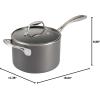 image:imageTramontina OnyxPro Hard Anodized Non Stick 8Piece Cookware Set with Glass Lids Pots and Pans Kitchen Set Oven SafeSauce Pan