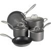 image:imageTramontina OnyxPro Hard Anodized Non Stick 8Piece Cookware Set with Glass Lids Pots and Pans Kitchen Set Oven SafeCookware Set