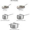 image:imageTramontina Signature TriPly Clad Stainless Steel 10Piece Cookware Set with Lids Pots and Pans Kitchen Set InductionReady DishwasherSafe NSFCertified Made in Brazil8Piece