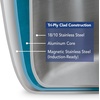 image:imageTramontina Signature TriPly Clad Stainless Steel 10Piece Cookware Set with Lids Pots and Pans Kitchen Set InductionReady DishwasherSafe NSFCertified Made in Brazil10Piece