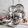image:imageTramontina Signature TriPly Clad Stainless Steel 14Piece Cookware Set with Lids Pots and Pans Kitchen Set InductionReady DishwasherSafe NSFCertified Made in Brazil14Piece