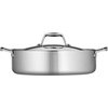 image:imageTramontina Signature TriPly Clad Stainless Steel 6Quart Braiser Pan with Lid InductionReady DishwasherSafe NSFCertified Made in BrazilBRAISER