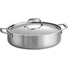 image:imageTramontina Signature TriPly Clad Stainless Steel 6Quart Braiser Pan with Lid InductionReady DishwasherSafe NSFCertified Made in BrazilBRAISER