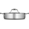 image:imageTramontina Signature TriPly Clad Stainless Steel 6Quart Braiser Pan with Lid InductionReady DishwasherSafe NSFCertified Made in BrazilBRAISER