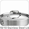 image:imageTramontina Signature TriPly Clad Stainless Steel 6Quart Braiser Pan with Lid InductionReady DishwasherSafe NSFCertified Made in BrazilBRAISER