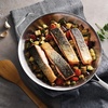 image:imageTramontina Signature TriPly Clad Stainless Steel 6Quart Braiser Pan with Lid InductionReady DishwasherSafe NSFCertified Made in BrazilFRY PAN