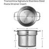 image:imageTramontina Signature TriPly Clad Stainless Steel 6Quart Braiser Pan with Lid InductionReady DishwasherSafe NSFCertified Made in BrazilPASTA INSERT