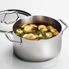 image:imageTramontina Signature TriPly Clad Stainless Steel 6Quart Braiser Pan with Lid InductionReady DishwasherSafe NSFCertified Made in BrazilSAUCE PAN