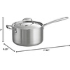 image:imageTramontina Signature TriPly Clad Stainless Steel 6Quart Braiser Pan with Lid InductionReady DishwasherSafe NSFCertified Made in BrazilSAUCE PAN