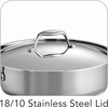 image:imageTramontina Signature TriPly Clad Stainless Steel 6Quart Braiser Pan with Lid InductionReady DishwasherSafe NSFCertified Made in BrazilSAUTE PAN