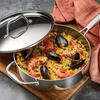 image:imageTramontina Signature TriPly Clad Stainless Steel 6Quart Braiser Pan with Lid InductionReady DishwasherSafe NSFCertified Made in BrazilSAUTE PAN