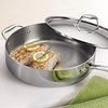 image:imageTramontina Signature TriPly Clad Stainless Steel 6Quart Braiser Pan with Lid InductionReady DishwasherSafe NSFCertified Made in BrazilSAUTE PAN