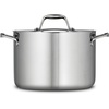 image:imageTramontina Signature TriPly Clad Stainless Steel 6Quart Braiser Pan with Lid InductionReady DishwasherSafe NSFCertified Made in BrazilSTOCK POT