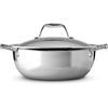 image:imageTramontina Signature TriPly Clad Stainless Steel 6Quart Braiser Pan with Lid InductionReady DishwasherSafe NSFCertified Made in BrazilUNIVERSAL PAN