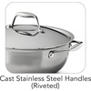 image:imageTramontina Signature TriPly Clad Stainless Steel 6Quart Braiser Pan with Lid InductionReady DishwasherSafe NSFCertified Made in BrazilUNIVERSAL PAN