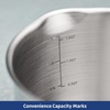 image:imageTramontina Tempo TriPly Base Stainless Steel 6Quart Braiser Pan with Glass Lid InductionReady OvenSafe DishwasherSafeSauce Pan